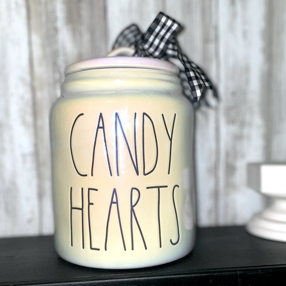 Rae Dunn Other - 💜 Rae Dunn Iridescent Candy Hearts Canister